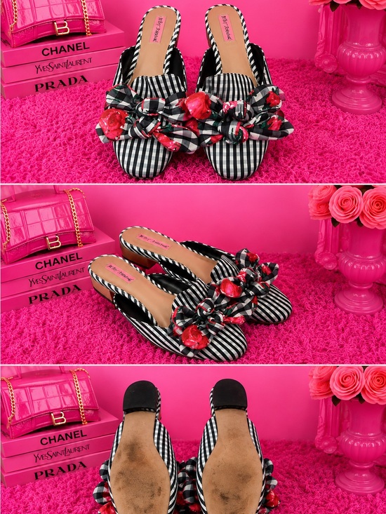 Betsey Johnson Bow Mules