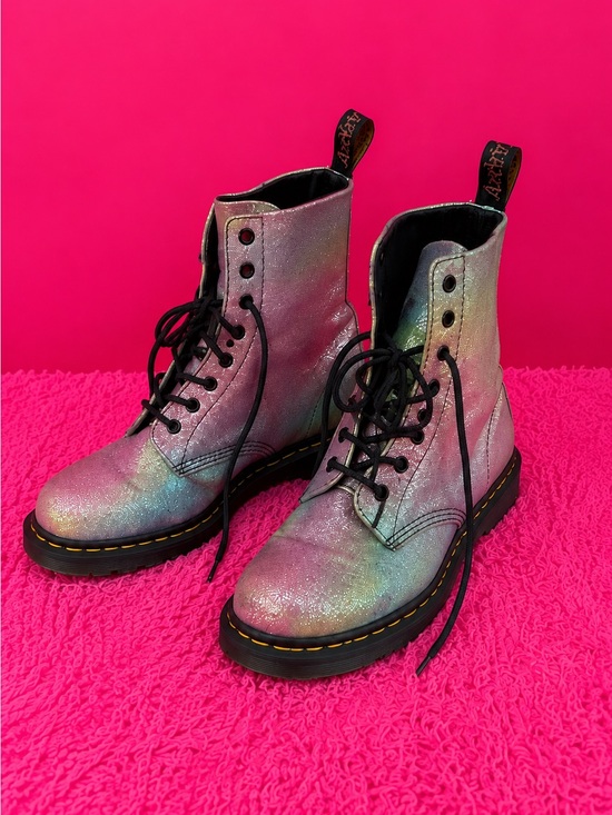 Iridescent Dr. Martens boots
